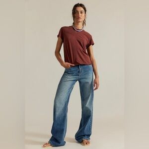 We the Free Tinsley Baggy Mid Rise Straight Leg Jean